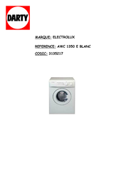 Electrolux AWC 1350 Manuel D'utilisation