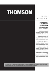 THOMSON PDP2256K Manuel D'utilisation