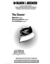 Black & Decker The Classic F63D Guide D'entretien Et D'utilisation