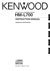 Kenwood HM-L700 Manuel D'instructions