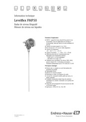 Endress+Hauser Levelflex FMP50 Information Technique