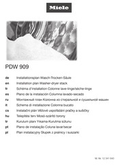 Miele PDW 909 Schéma D'installation