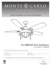 monte carlo 5MB52 Serie Guide D'entretien Et Manuel D'installation