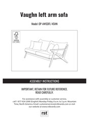 Vaughn OP-AWSOFL-VGHN Instructions D'assemblage