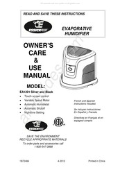 Essick EA1201 Guide D'utilisation Et D'entretien Du Propriétaire