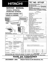 Hitachi RAK-18NH5 Instructions De Service