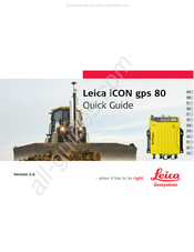 Leica iCON gps 80 Démarrage Rapide