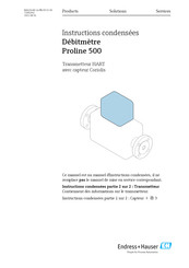 Endress+Hauser Proline 500 HART Manuel D'instructions