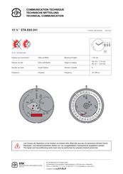 eta E63.041 Document Technique