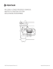 Pentair RO-2550 Manuel D'installation Et D'opération