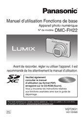 Panasonic Lumix DMC-FH22 Manuel D'utilisation Fonctions De Base