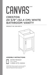 Canvas CRESTON CTCCRE20VNY Instructions D'assemblage