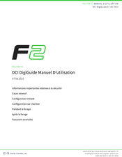 Digital Control DIGITRAK FALCON F1 Manuel D'utilisation