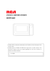 RCA RMW1603 Mode D'emploi