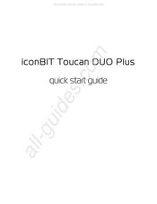 IconBiT Toucan DUO Plus Guide De Démarrage Rapide