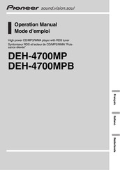 Pioneer DEH-4700MP Mode D'emploi