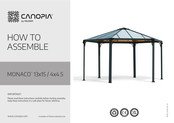 Palram Canopia MONACO 13x15 Instructions D'assemblage