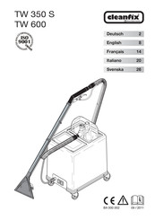 Cleanfix TW 600 Mode D'emploi