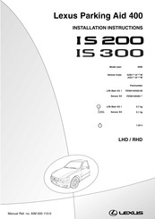Lexus PZ464-00420 Serie Instructions D'installation
