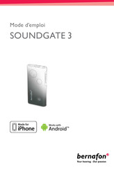 Bernafon SoundGate 3 Mode D'emploi