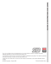 SRAM RockShox SID 2006 Guide D'entretien