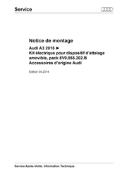 Audi 8V0.055.202.B Notice De Montage