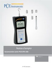 PCE Instruments PCE-DFG 500 Serie Notice D'emploi