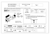 homifab Punta Cana GANOTARAV01 Instructions D'assemblage