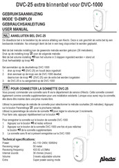 Alecto DVC-1000 Mode D'emploi