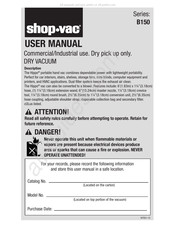 Shop-Vac Hippo B150 Serie Manuel D'utilisation