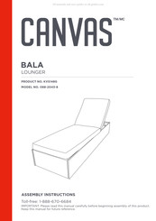 Canvas BALA KVS148G 088-2043-8 Instructions D'assemblage