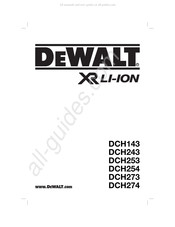 DeWalt DCH253 Traduction De La Notice D'instructions Originale