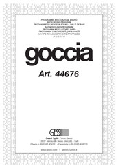 Gessi Goccia 44676 Instructions D'installation