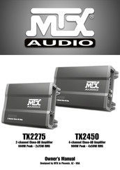 MTX Audio TX2275 Manuel Du Propriétaire