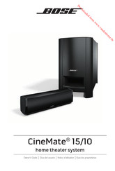 Bose CineMate 15 Notice D'utilisation