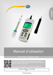 PCE Instruments PCE-PHD 1 Manuel D'utilisation