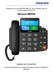 Maxcom MM42D Manuel De L'utilisateur