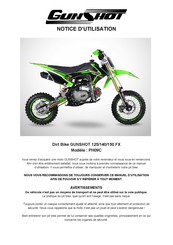 GUNSHOT Dirt Bike 140 FX Notice D'utilisation