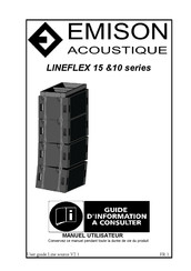 EMISON ACOUSTIQUE LINEFLEX LF15A Guide D'information