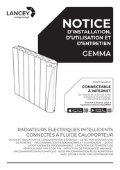 LANCEY GEMMA Notice D'installation, D'utilisation Et D'entretien