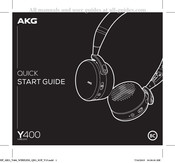AKG Y400 Wireless Guide De Démarrage Rapide