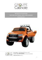 Groupe Cabriole Ford Ranger 2.0 Notice D'utilisation