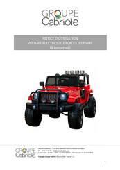 Groupe Cabriole JEEP WXE Notice D'utilisation