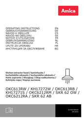 Amica KH17272W Notice D'utilisation