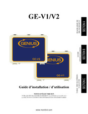 Monitrol GENIUS GE-V2 Guide D'installation