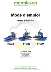 monblason PTM20 Mode D'emploi