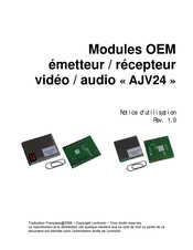 Lextronic AJV24 Notice D'utilisation