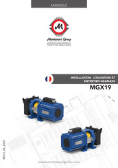 Montanari Group MGV19 Manuel D'installation Et D'utilisation