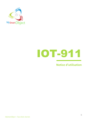 MySmartObject IOT-911 Notice D'utilisation