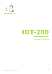 MySmartObject IOT-200 Notice D'utilisation